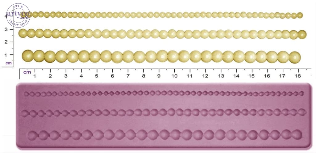 Bead / Pearl Border Silicone Mold