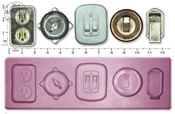 Steam Punk Switches Silicone Mold